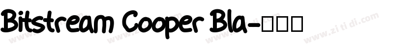Bitstream Cooper Bla字体转换
